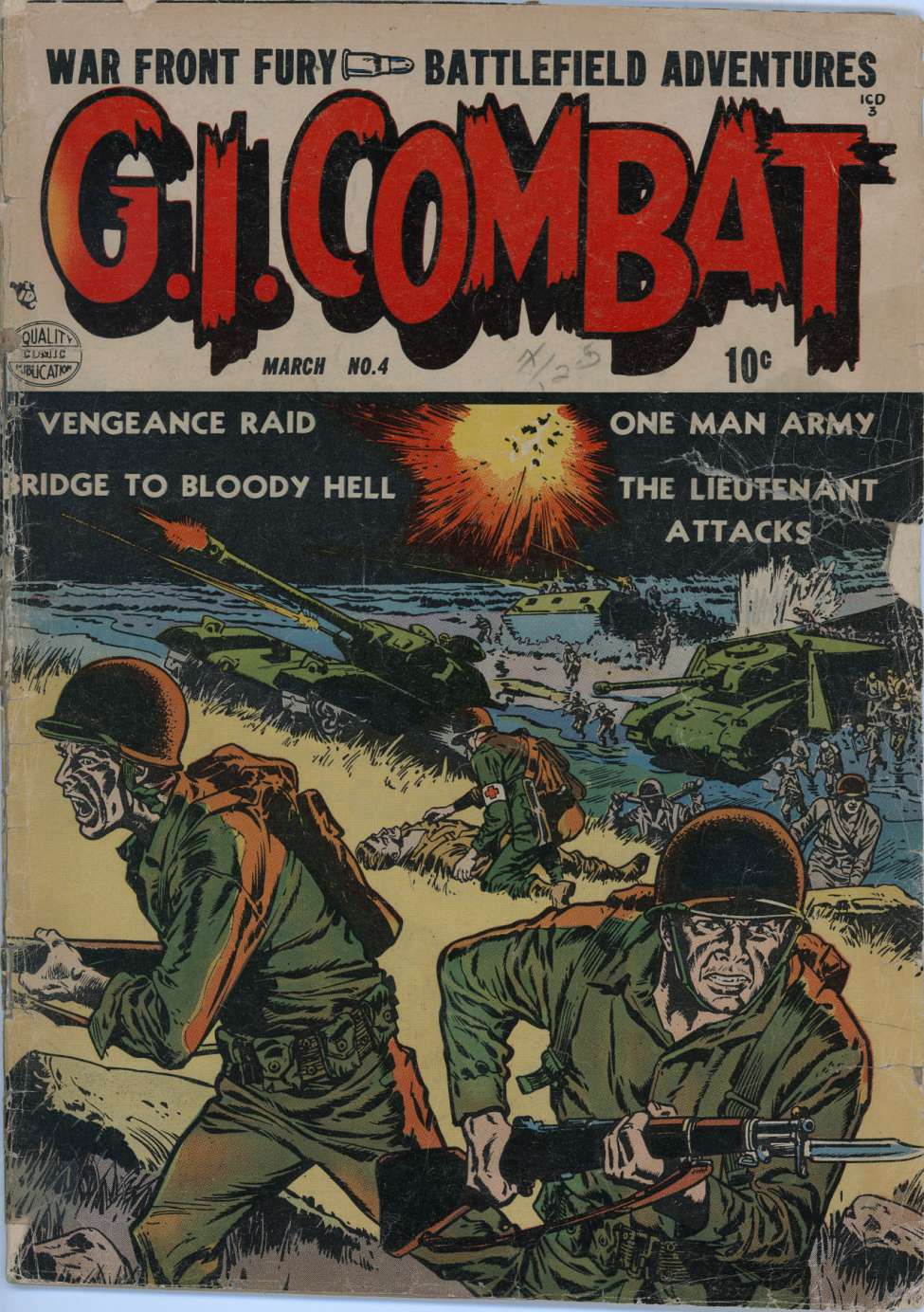 Comic Book Cover For G.I. Combat 4