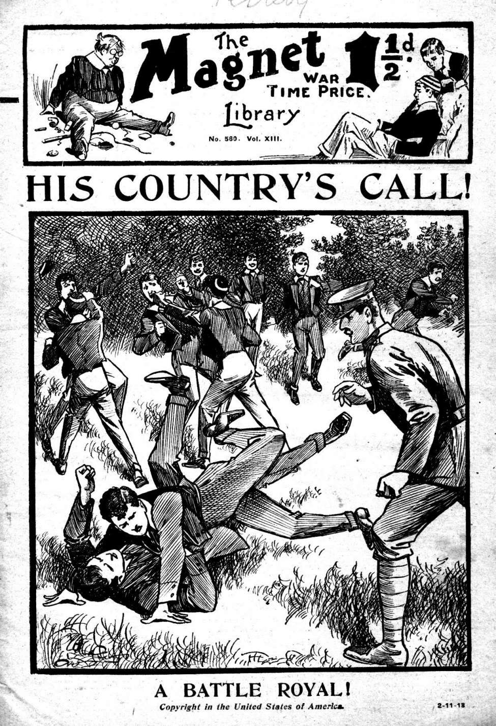 Book Cover For The Magnet 560 - His Country's Call!