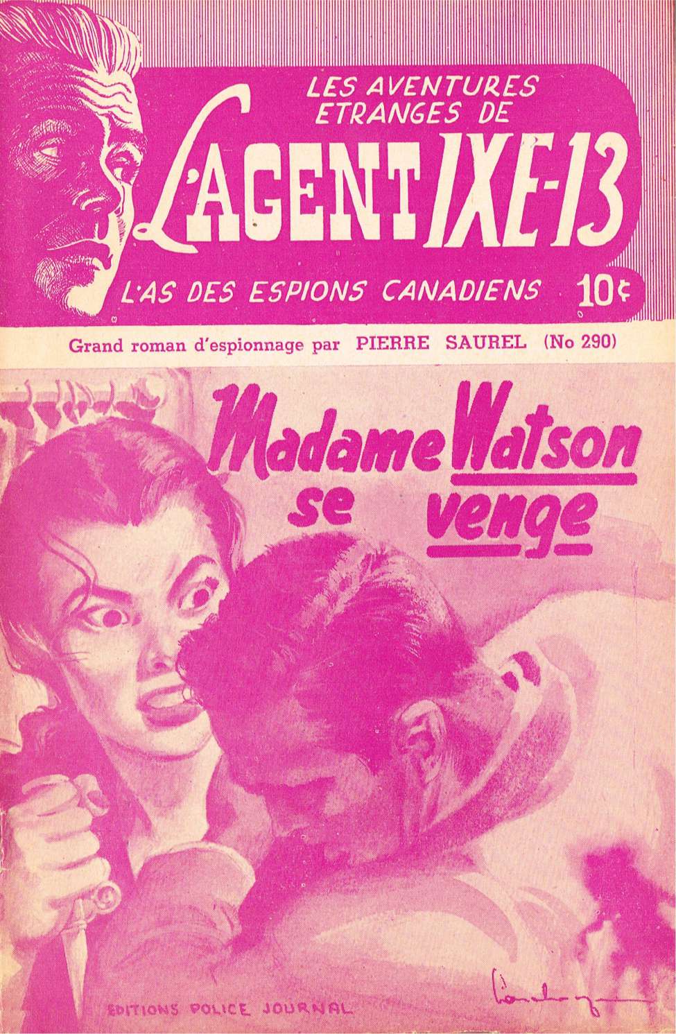 Book Cover For L'Agent IXE-13 v2 290 - Madame Watson se venge