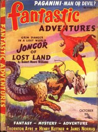 Large Thumbnail For Fantastic Adventures v2 8 - Jongor of Lost Land - Robert Moore Williams