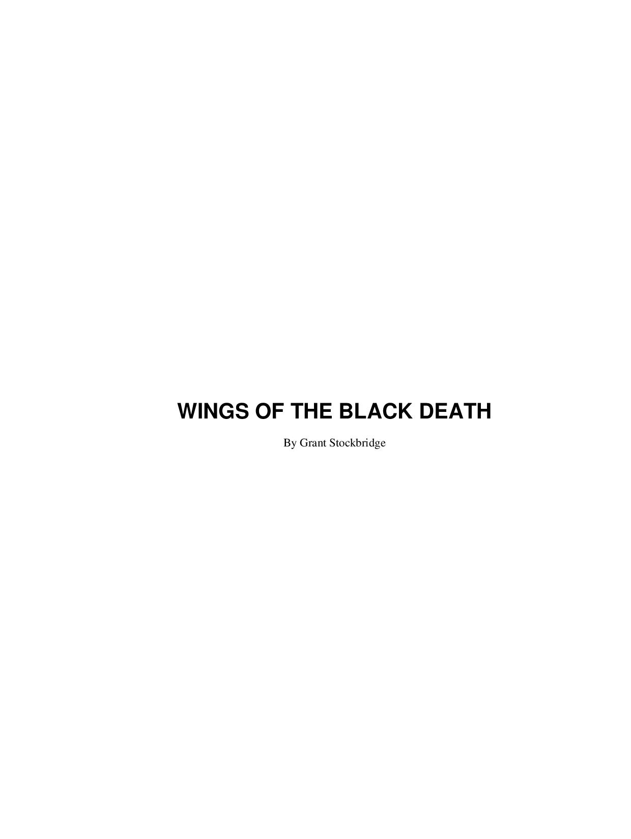 Book Cover For The Spider 3 - Wings of the Black Death - Grant Stockbridge