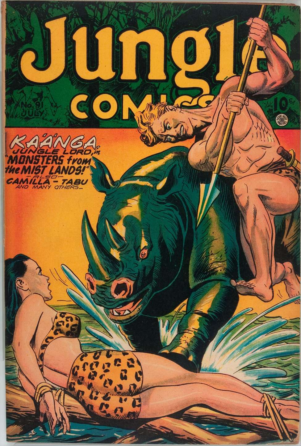 Comic Book Cover For Jungle Comics 91