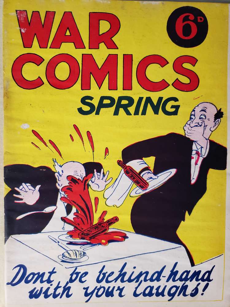 Comic Book Cover For War Comics Spring