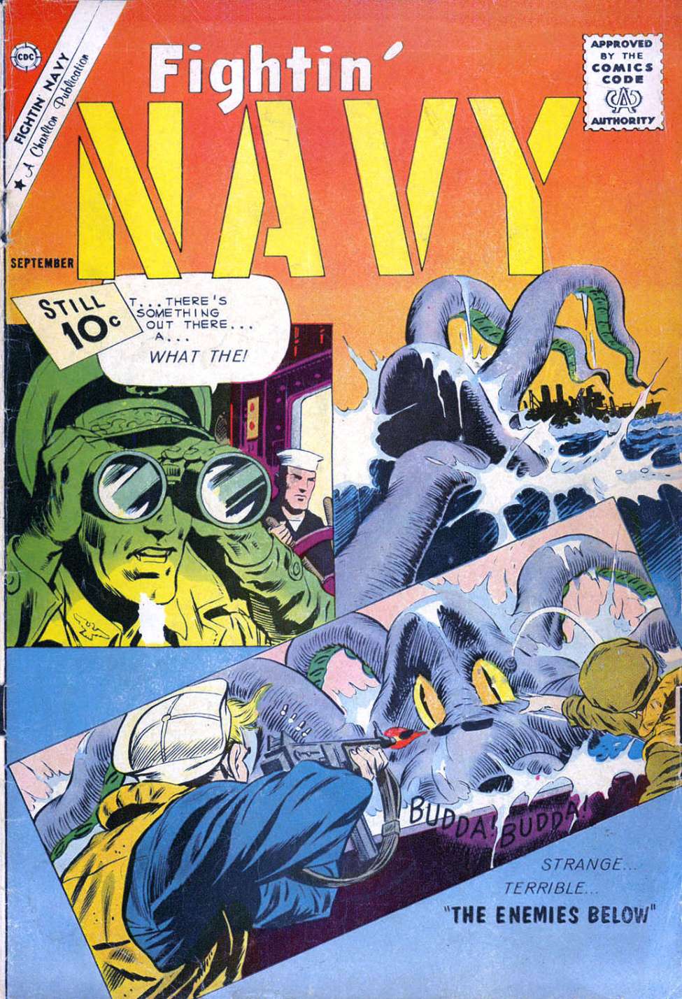 Comic Book Cover For Fightin' Navy 100