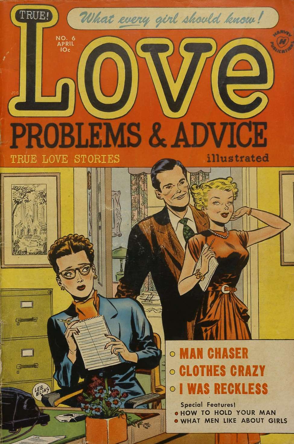 Comic Book Cover For True Love Problems and Advice Illustrated 6