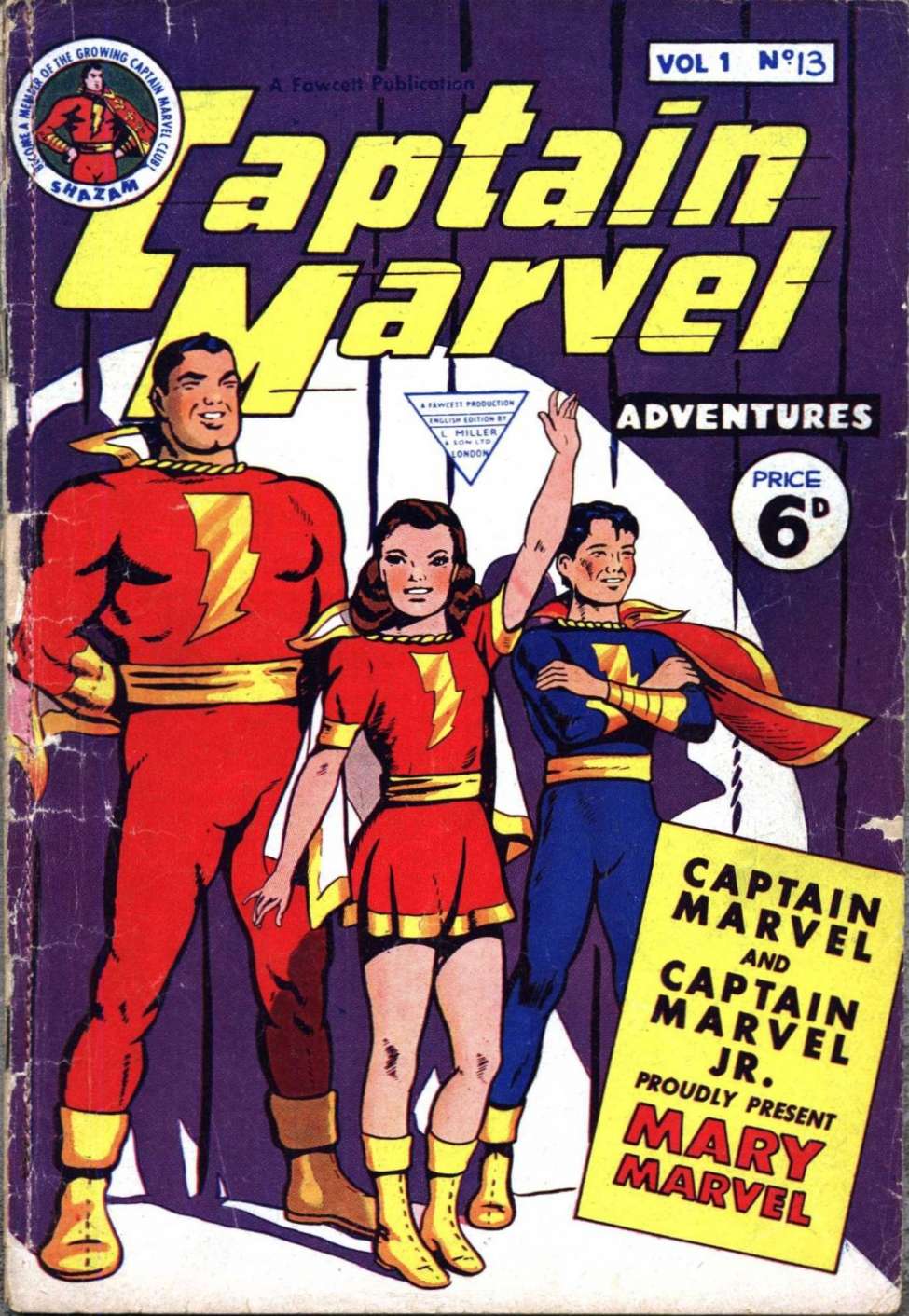 Book Cover For Captain Marvel Adventures Weekly 13