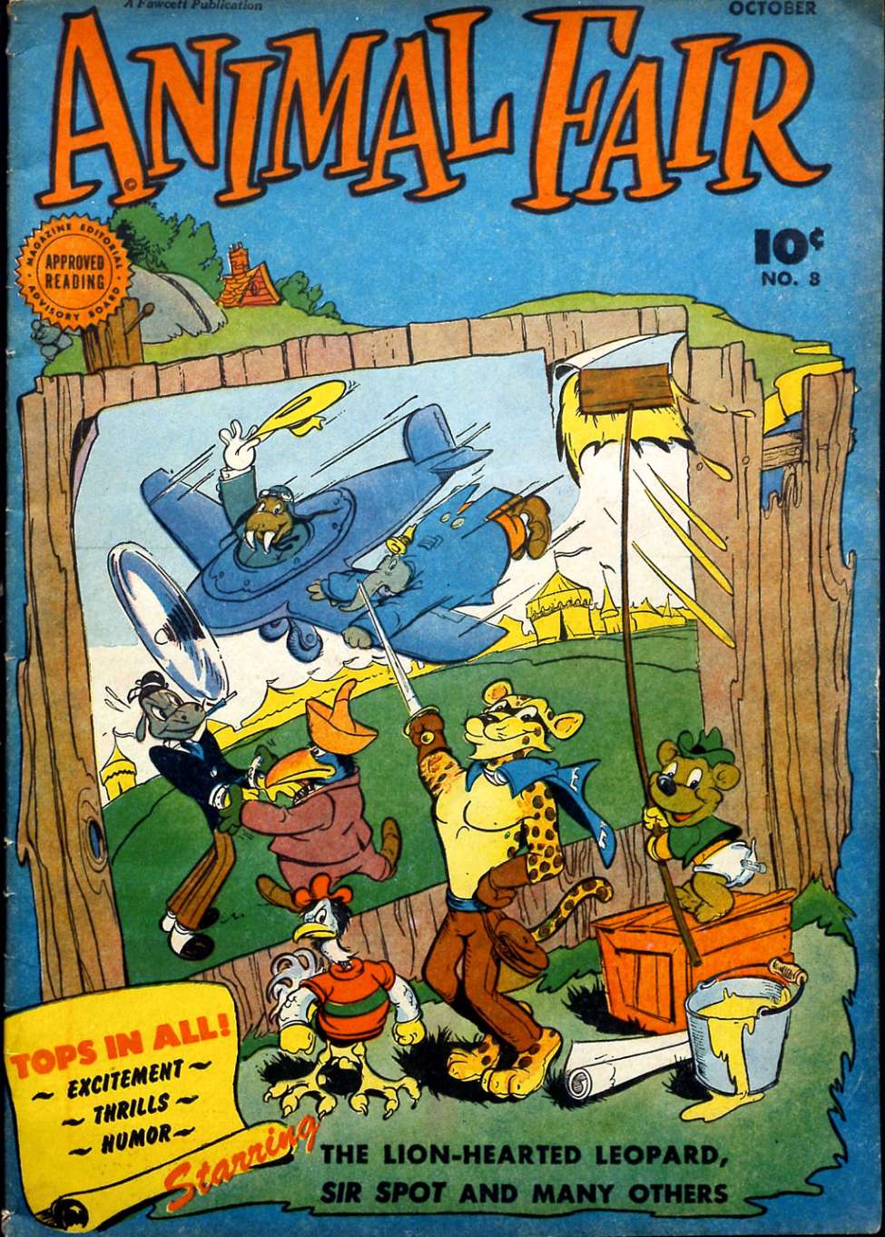 Comic Book Cover For Animal Fair 8