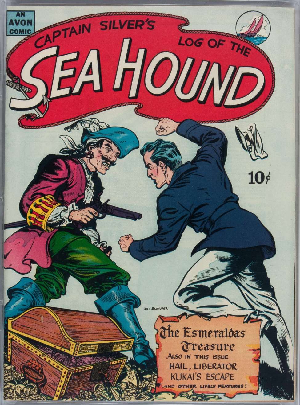 Comic Book Cover For Captain Silver's Log of the Sea Hound - Version 1