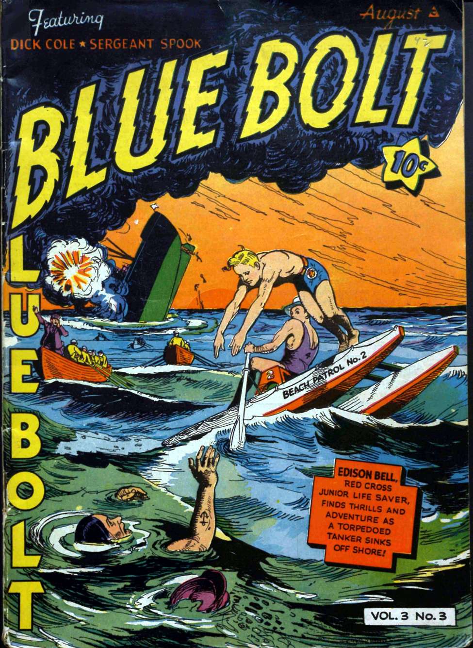 Comic Book Cover For Blue Bolt v3 3