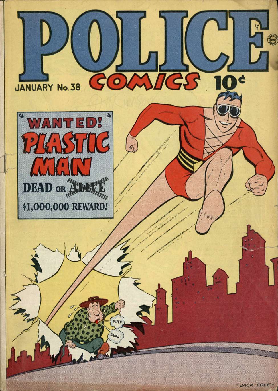 Comic Book Cover For Police Comics 38