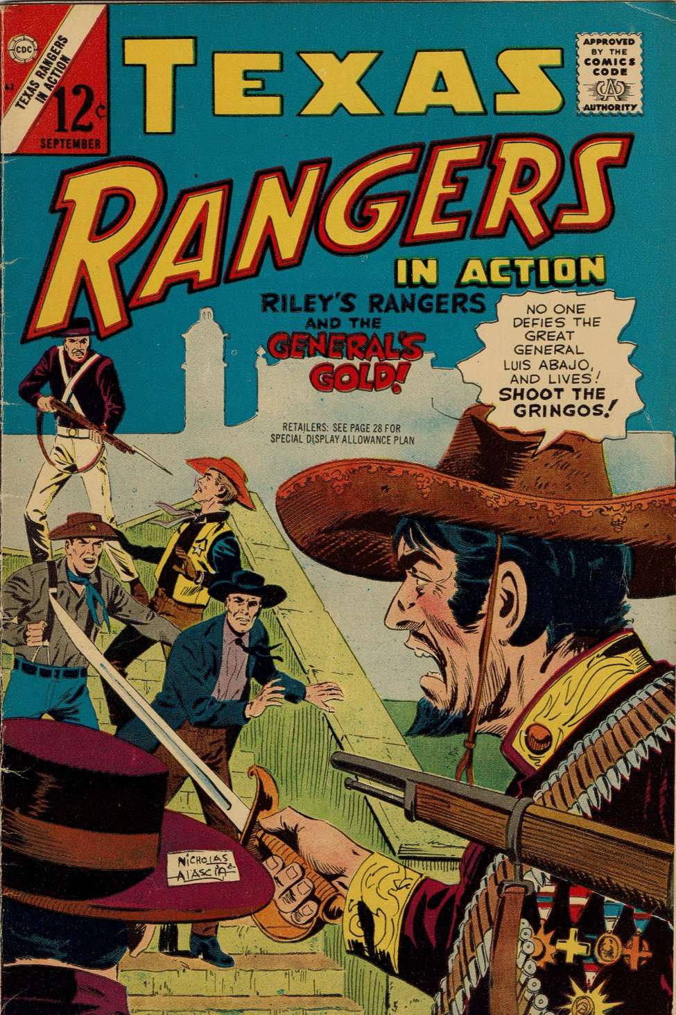 Comic Book Cover For Texas Rangers in Action 62 (alt) - Version 2