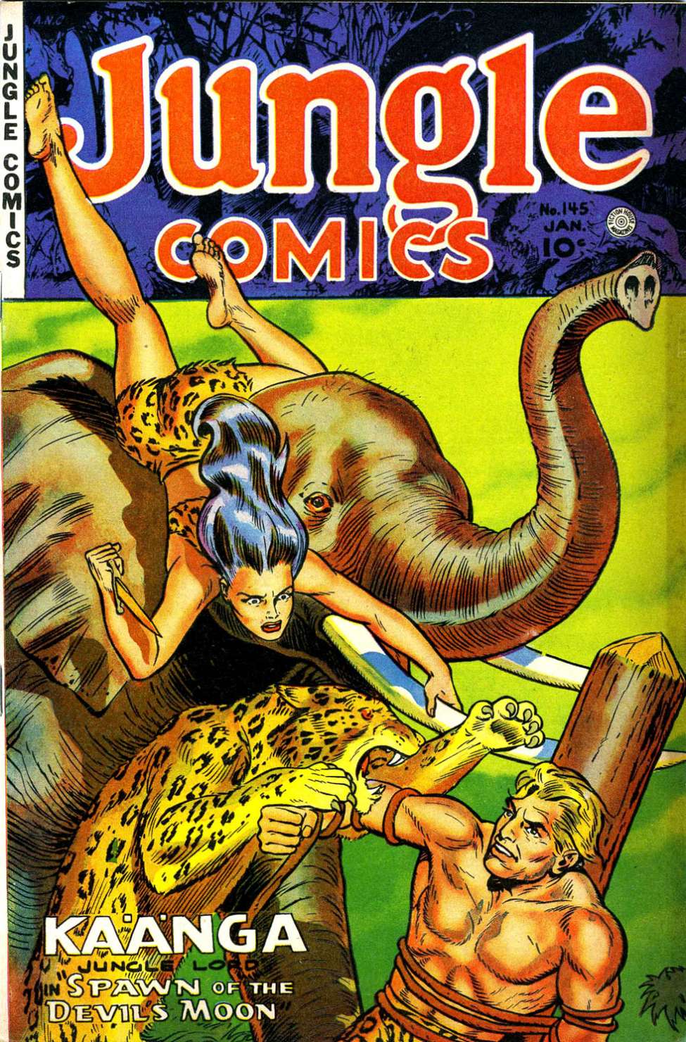 Comic Book Cover For Jungle Comics 145 - Version 1