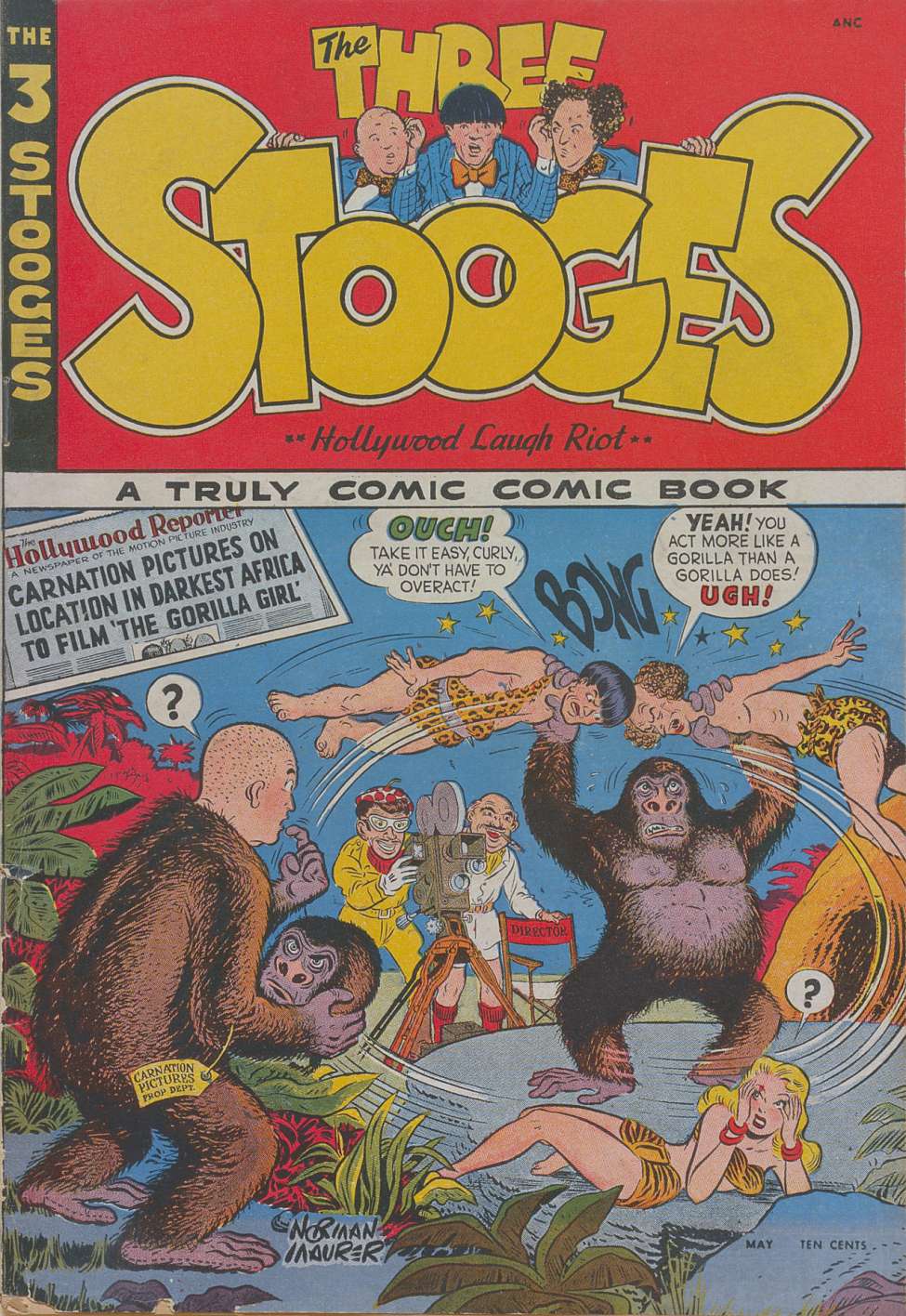 Comic Book Cover For The Three Stooges (1949) 2