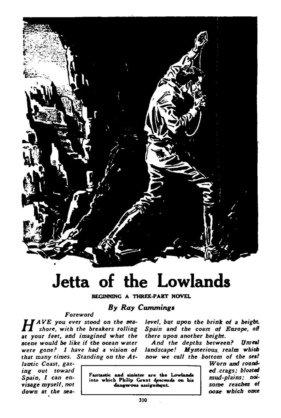 Comic Book Cover For Astounding Serial - Jetta of the Lowlands - R Cummings