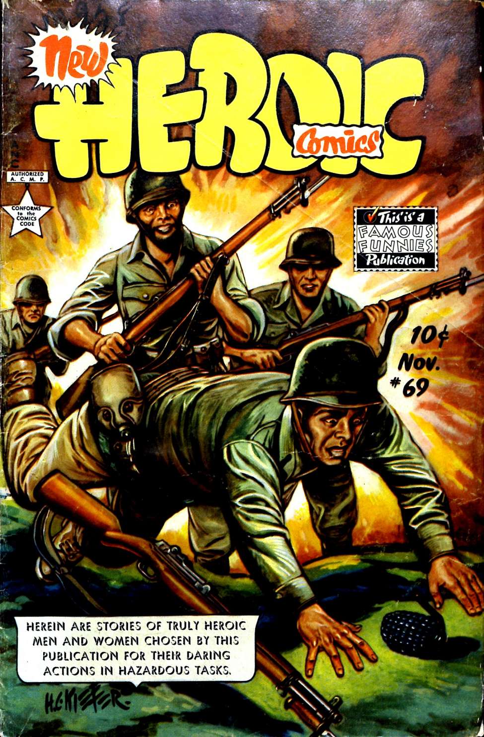 Comic Book Cover For New Heroic Comics 69