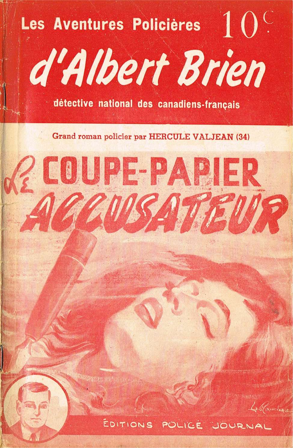 Book Cover For Albert Brien v2 34 - Le coupe-papier accusateur