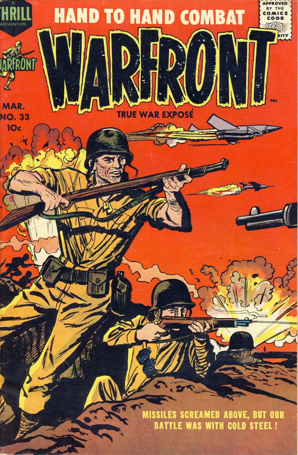 Comic Book Cover For Warfront 33