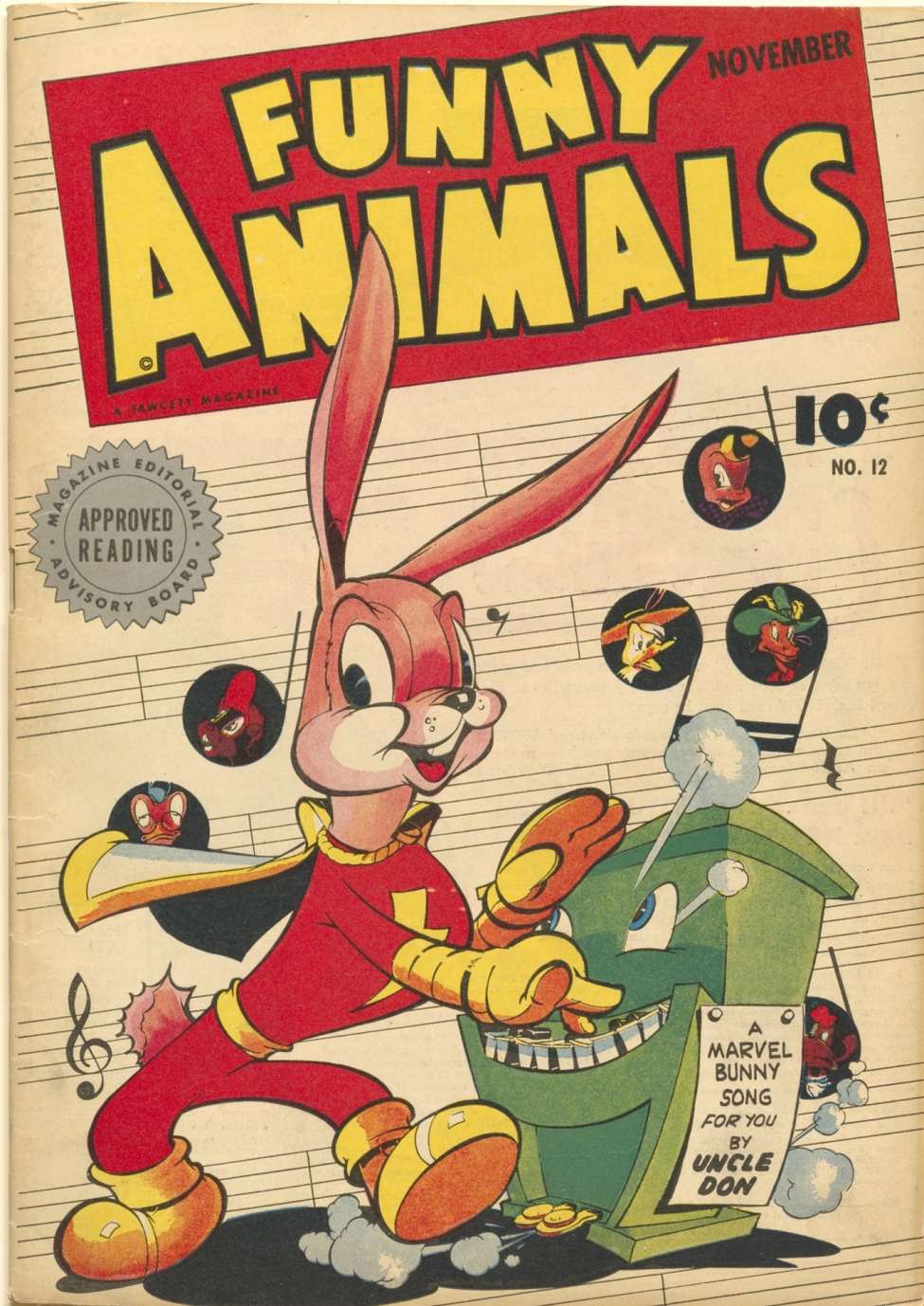 Book Cover For Fawcett's Funny Animals 12