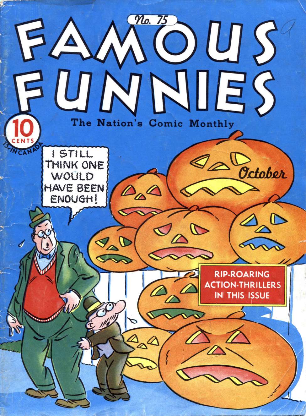 Comic Book Cover For Famous Funnies 75