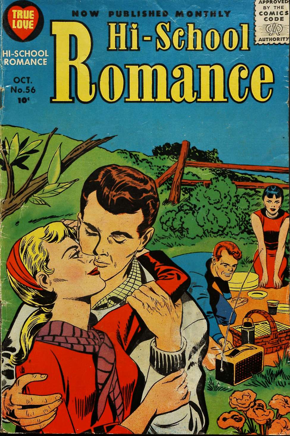 Comic Book Cover For Hi-School Romance 56