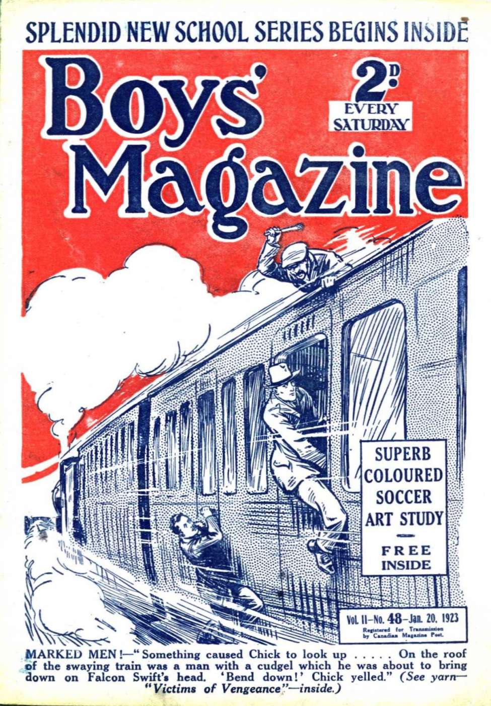 Comic Book Cover For Boys' Magazine 48