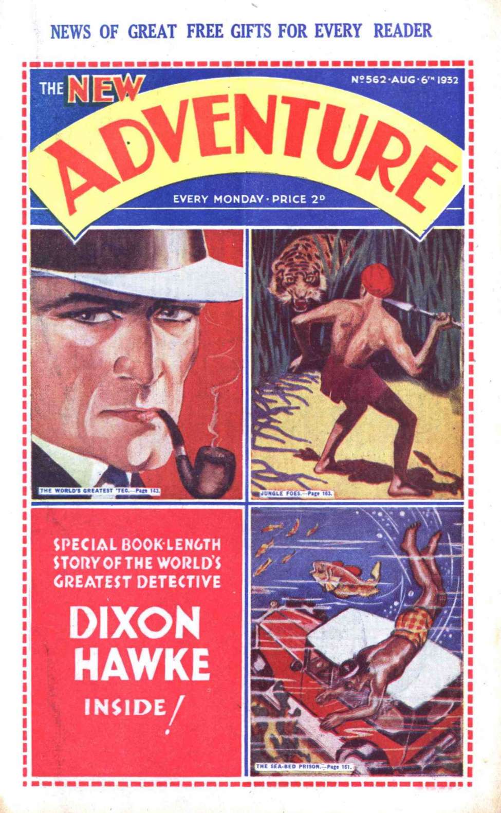 Comic Book Cover For Adventure 562