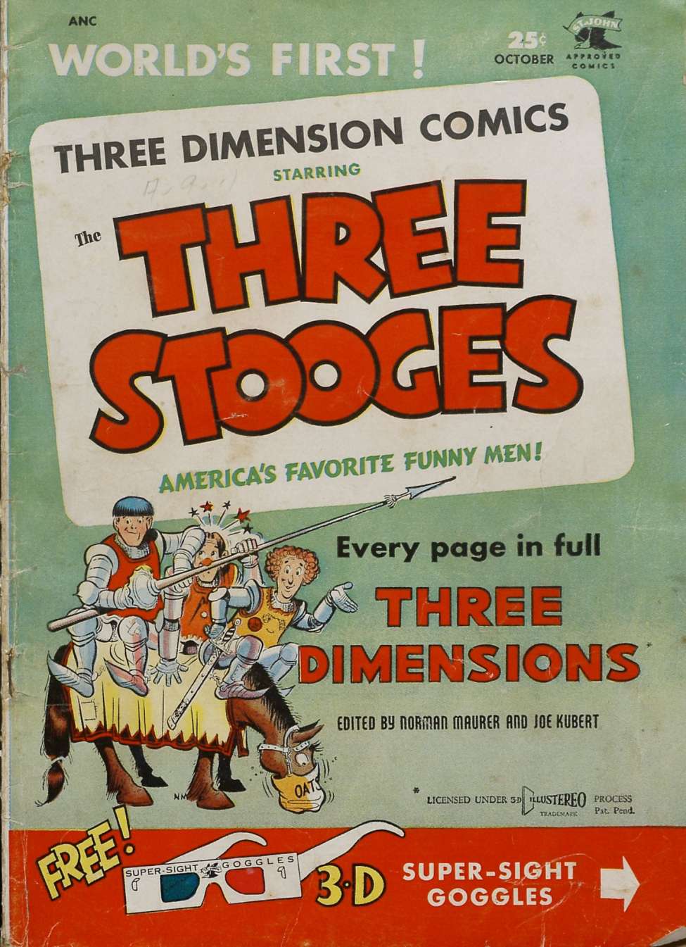 Comic Book Cover For The Three Stooges 2 (3D)