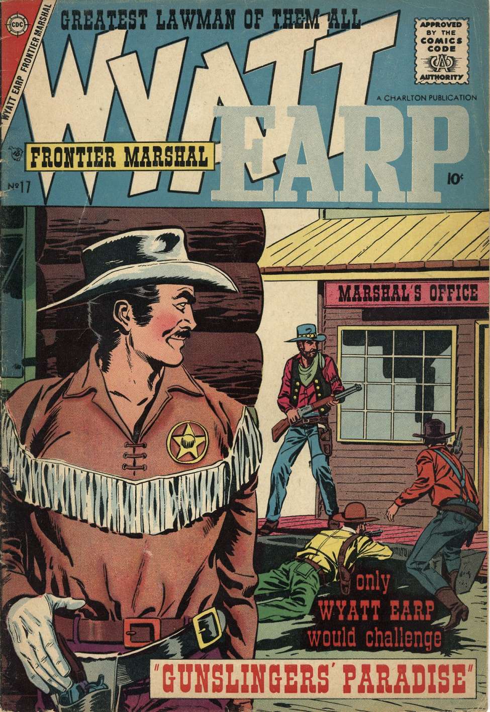 Comic Book Cover For Wyatt Earp Frontier Marshal 17