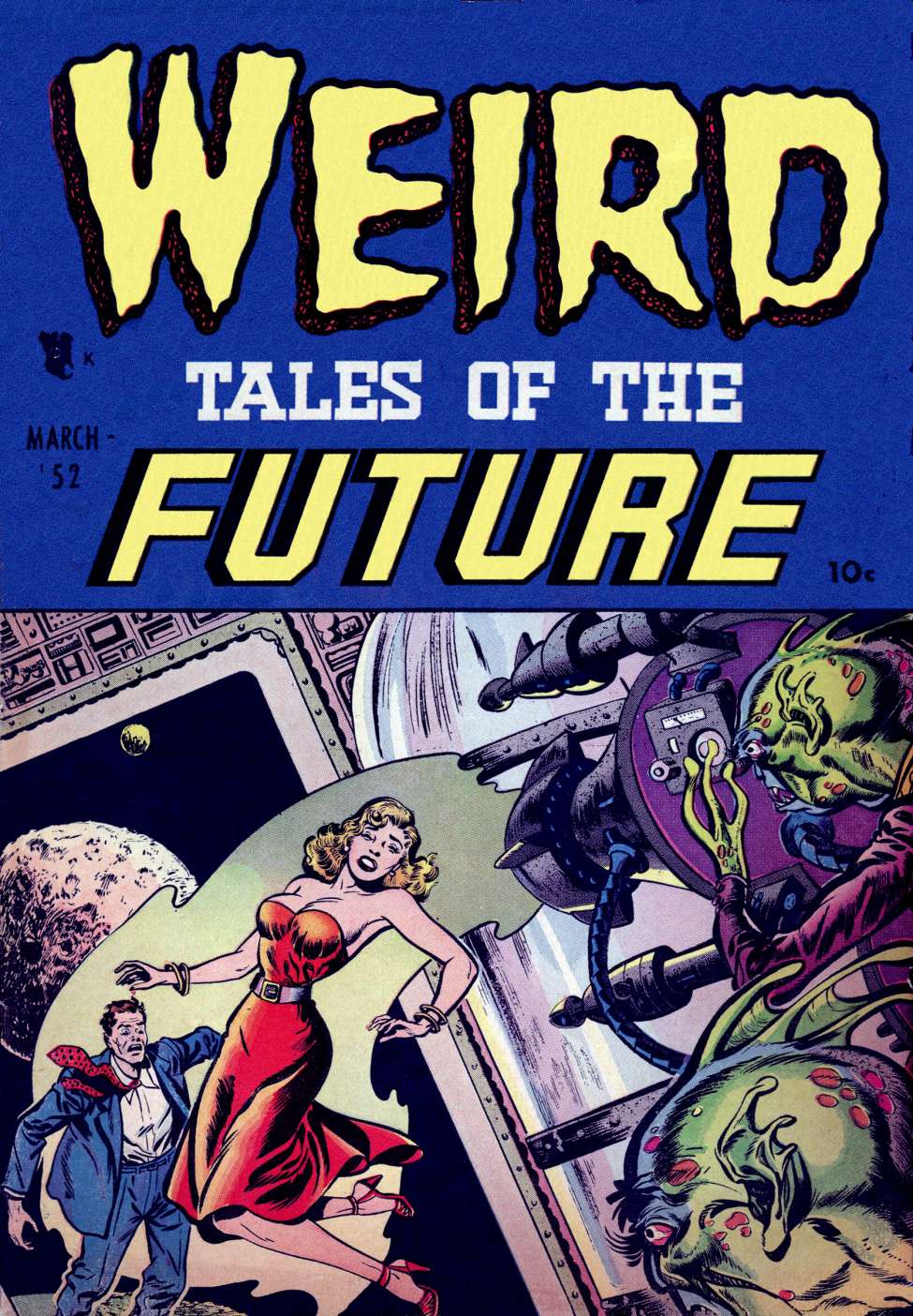 Comic Book Cover For Weird Tales of the Future 1