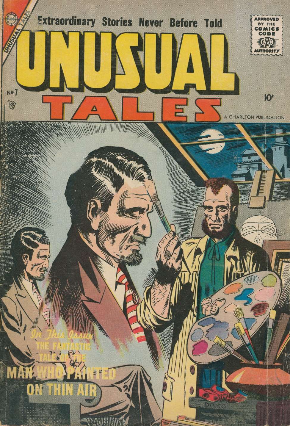 Comic Book Cover For Unusual Tales 7