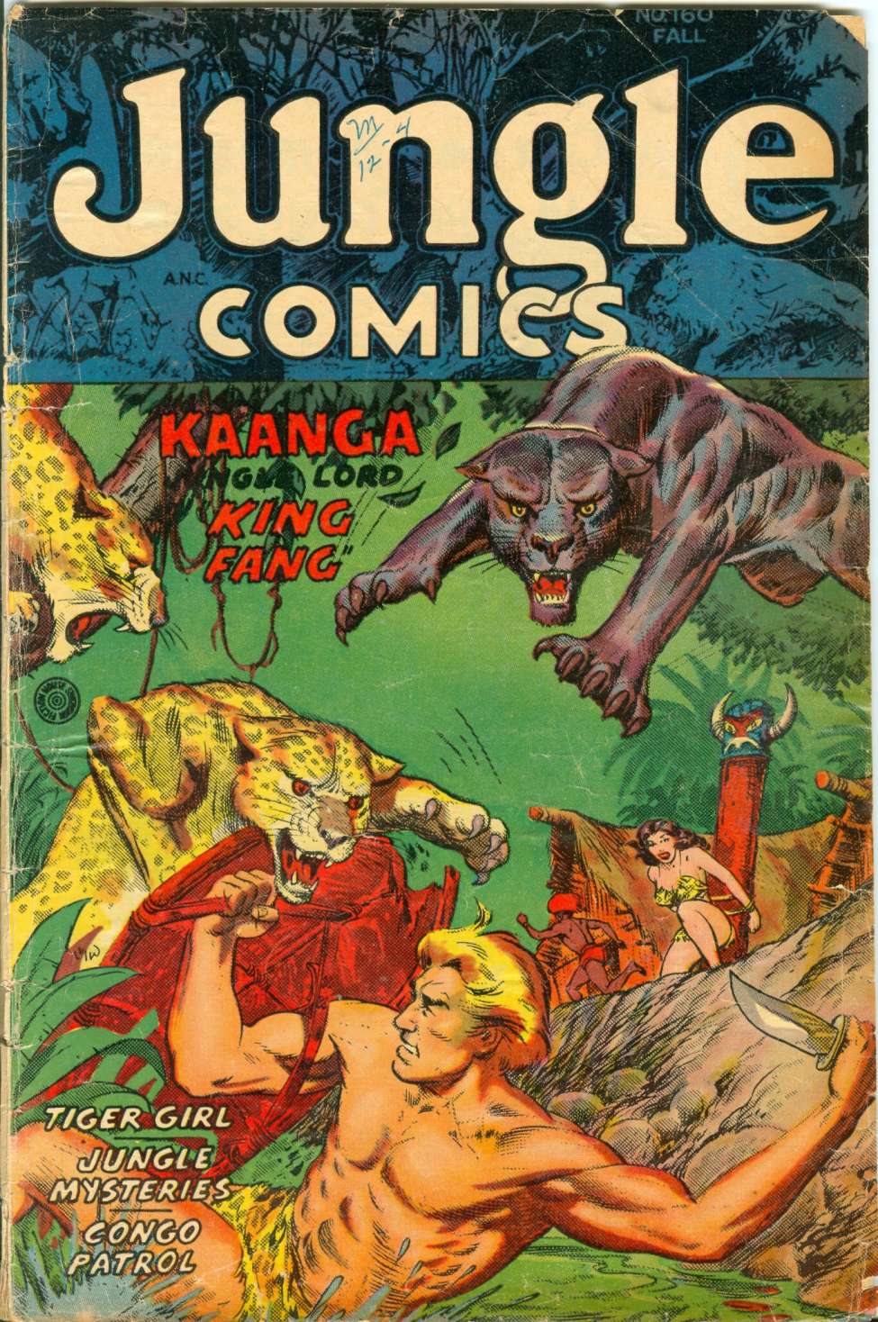 Comic Book Cover For Jungle Comics 160