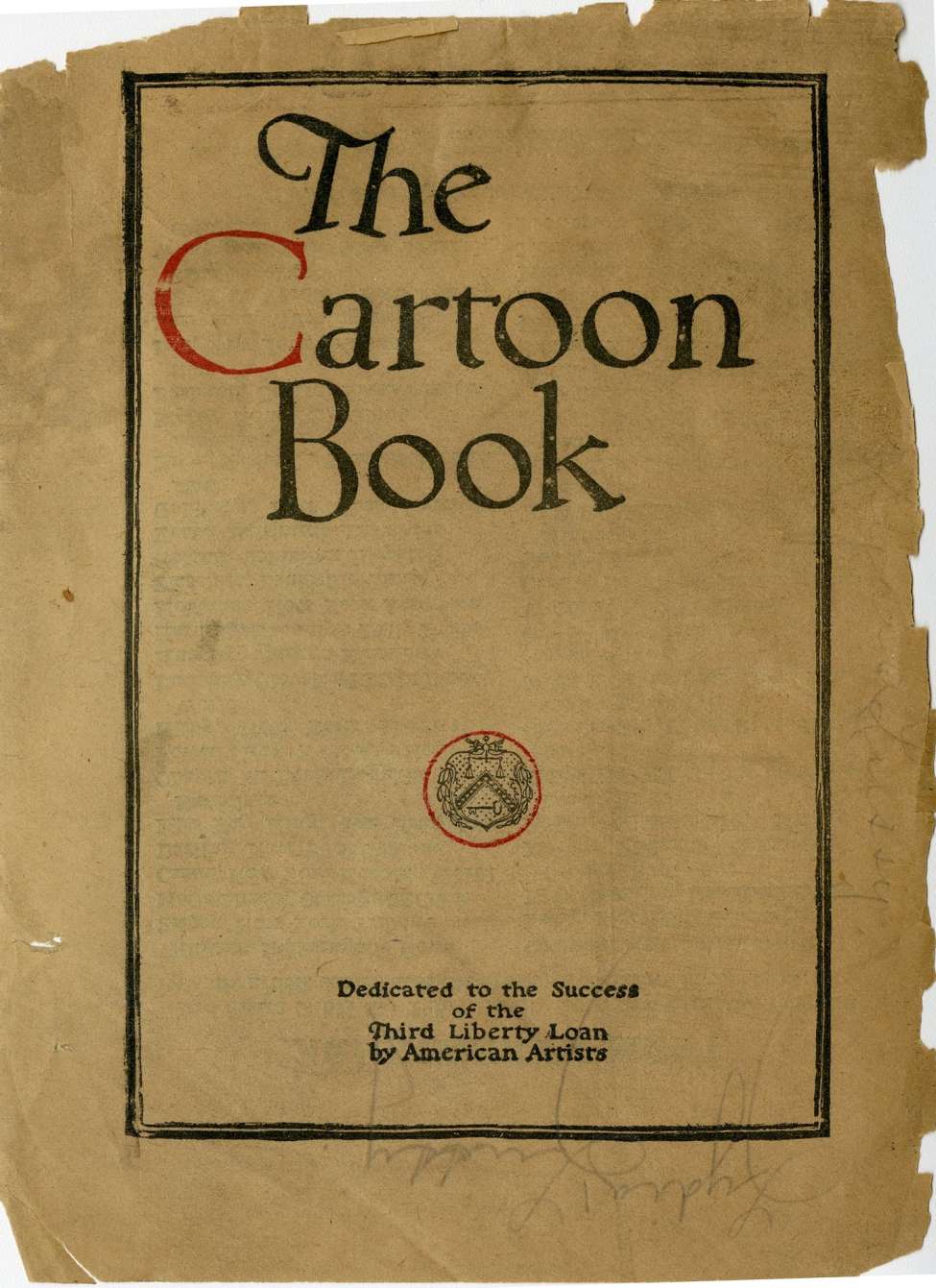 Book Cover For The Cartoon Book - U.S. Treasury Dept
