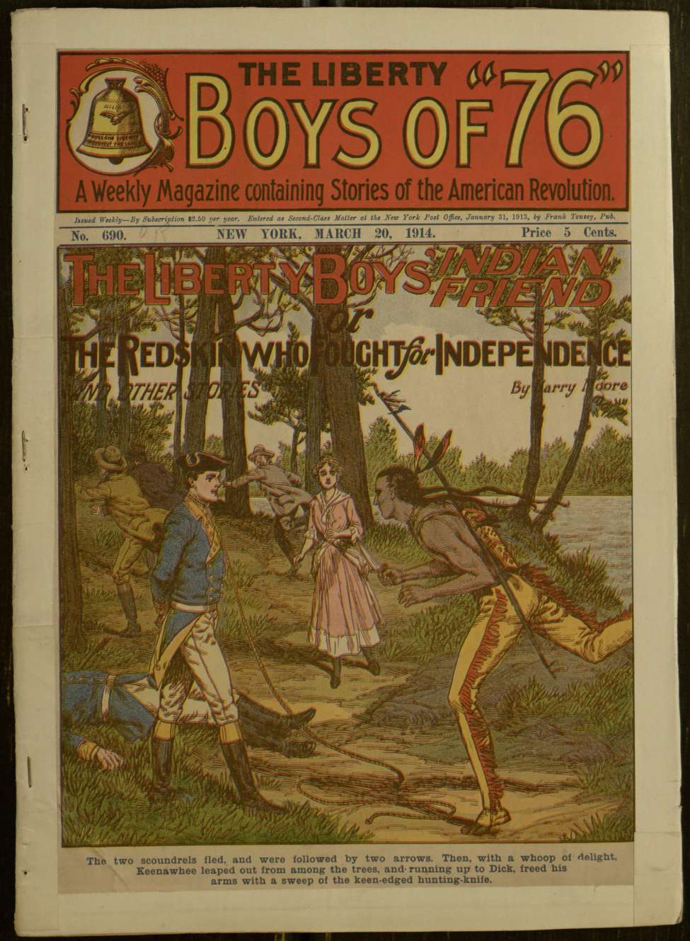 Book Cover For The Liberty Boys of 76 690 - The Liberty Boys' Indian friend