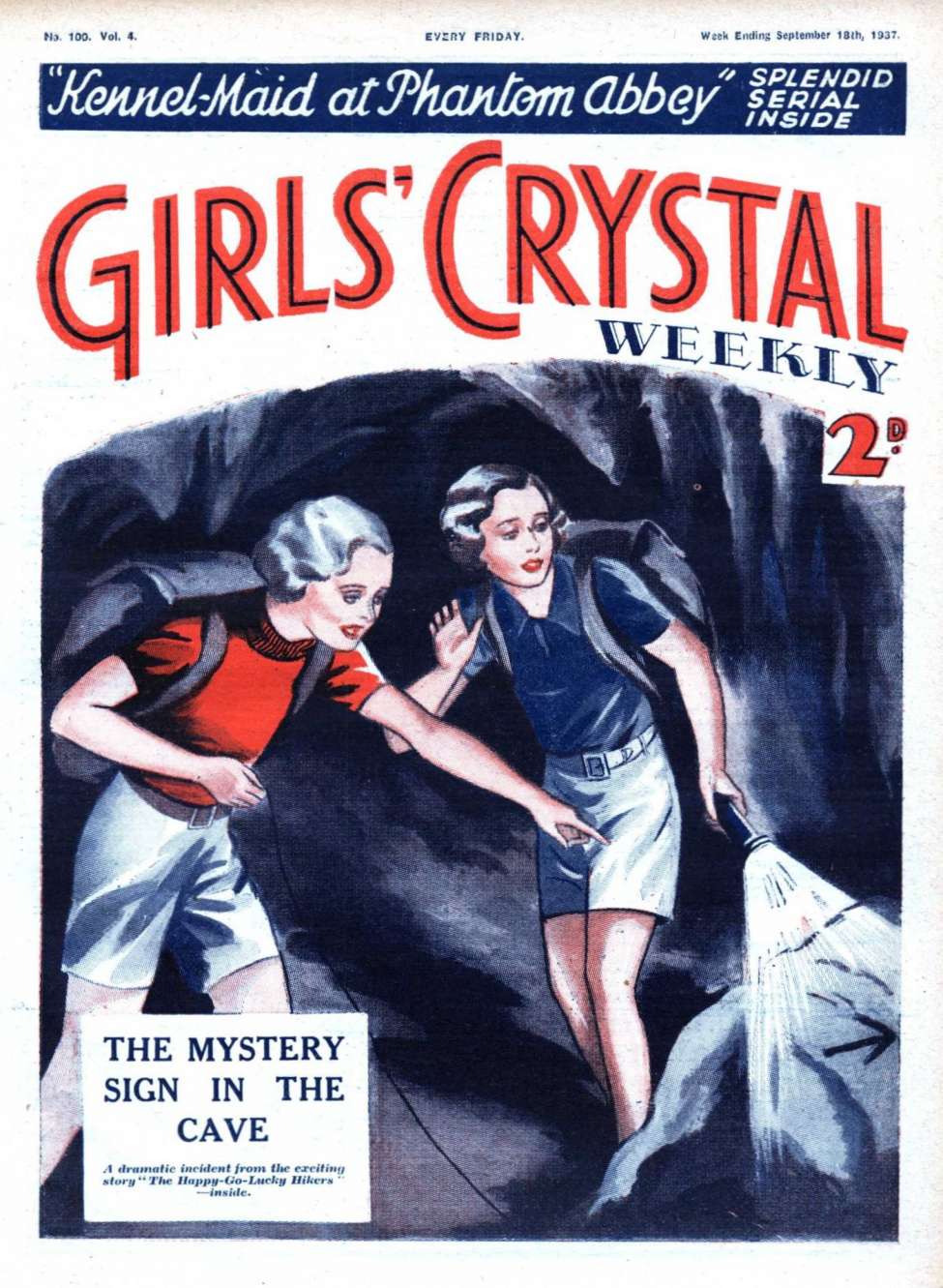 Comic Book Cover For Girls' Crystal 100 - Susie's Tandem Adventure