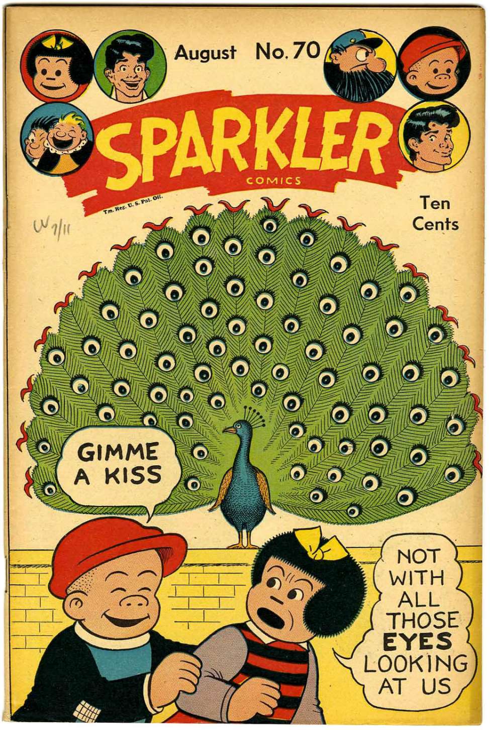 Comic Book Cover For Sparkler Comics 70