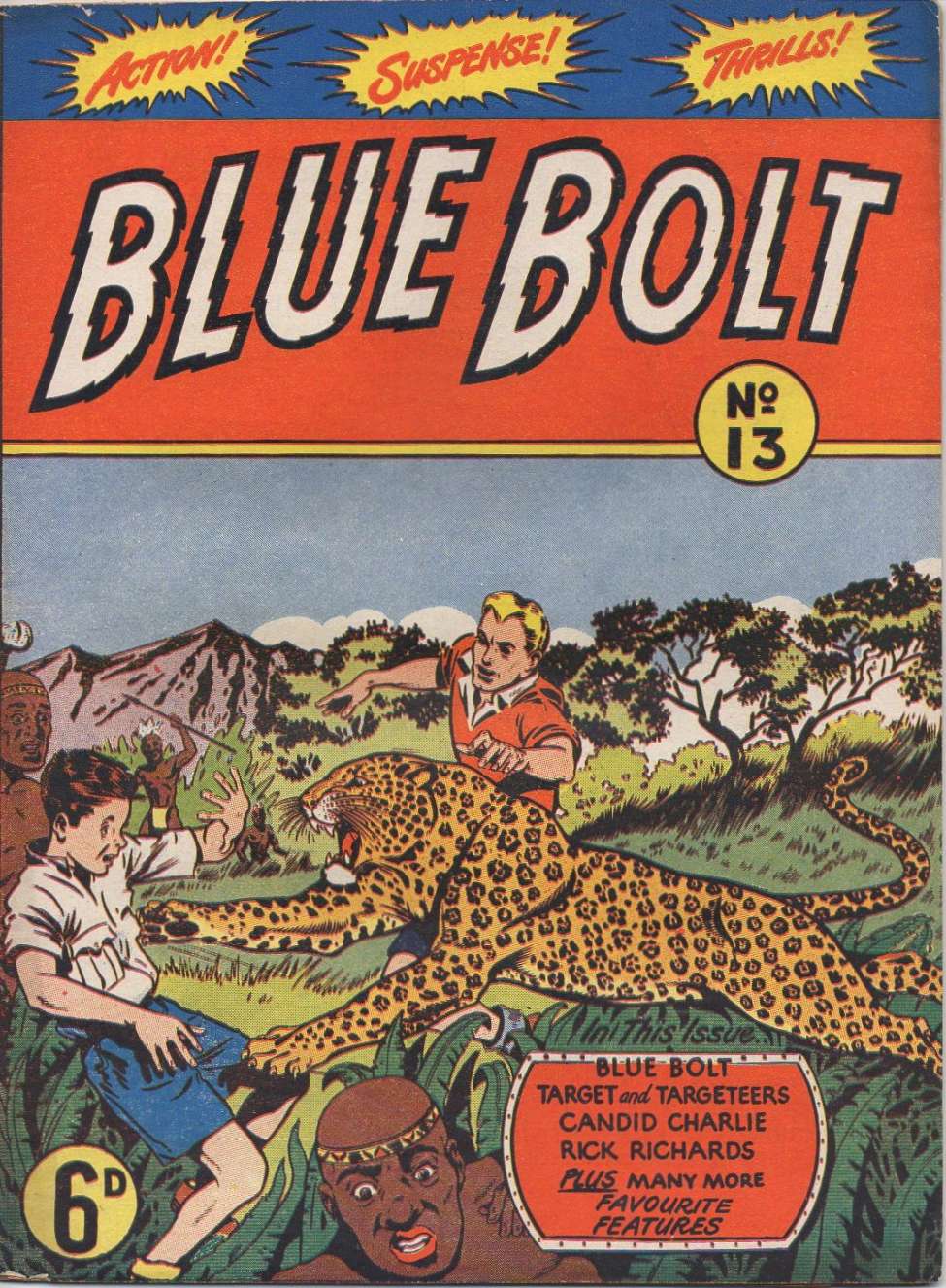 Comic Book Cover For Blue Bolt 13