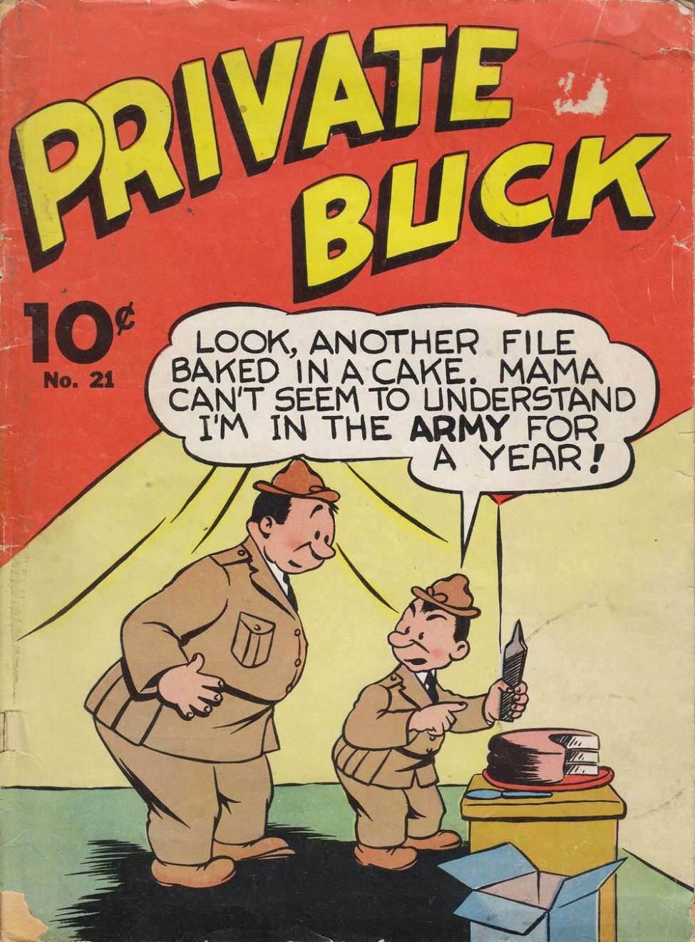 Comic Book Cover For Large Feature Comic v1 21 - Private Buck