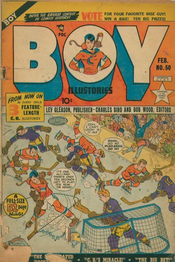 Comic Book Cover For Boy Comics 50 - Version 1