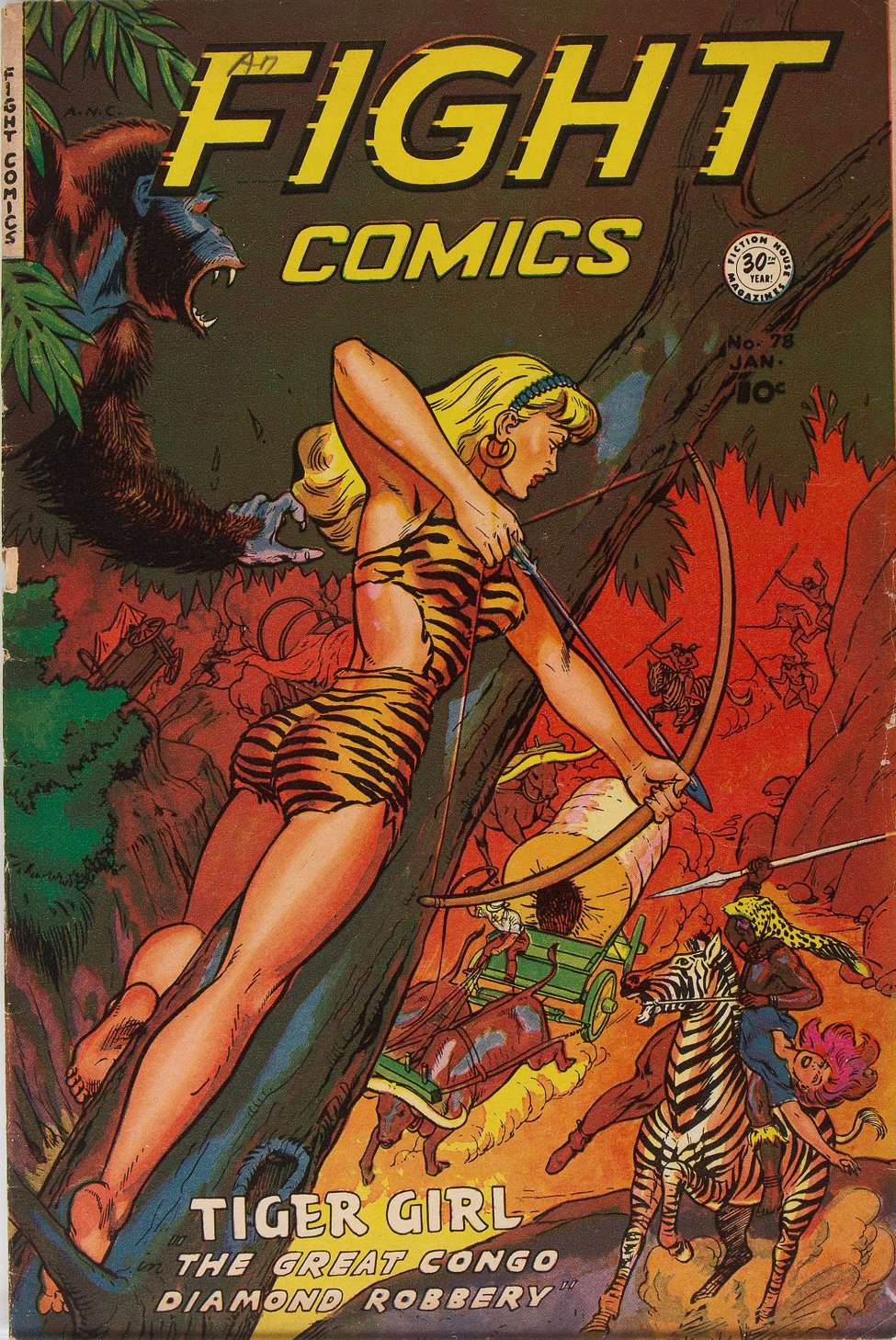 Comic Book Cover For Fight Comics 78 - Version 2