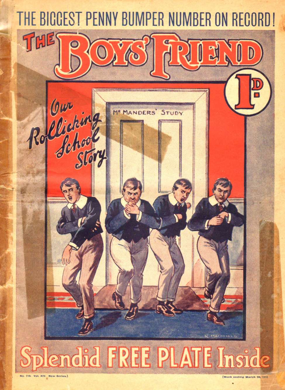 Comic Book Cover For The Boys' Friend 719 - The Rebels of Rookwood!