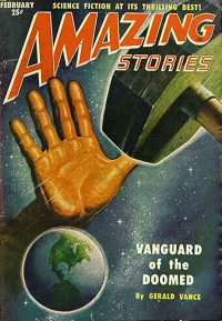 Large Thumbnail For Amazing Stories v25 2 - Vanguard of the Doomed - Gerald Vance
