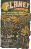 Cover For Planet Stories v1 1 - The Golden Amazons of Venus - John Murray Reynolds