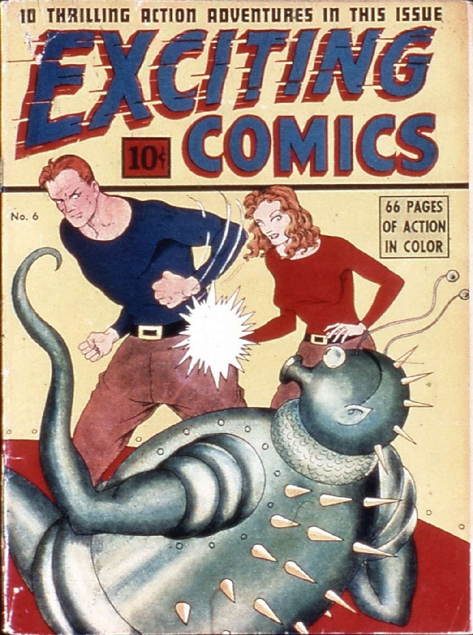 Book Cover For Exciting Comics 6 (fiche)