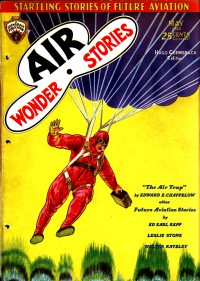 Large Thumbnail For Air Wonder Stories 11 - The Air Trap - Edward E. Chappelow