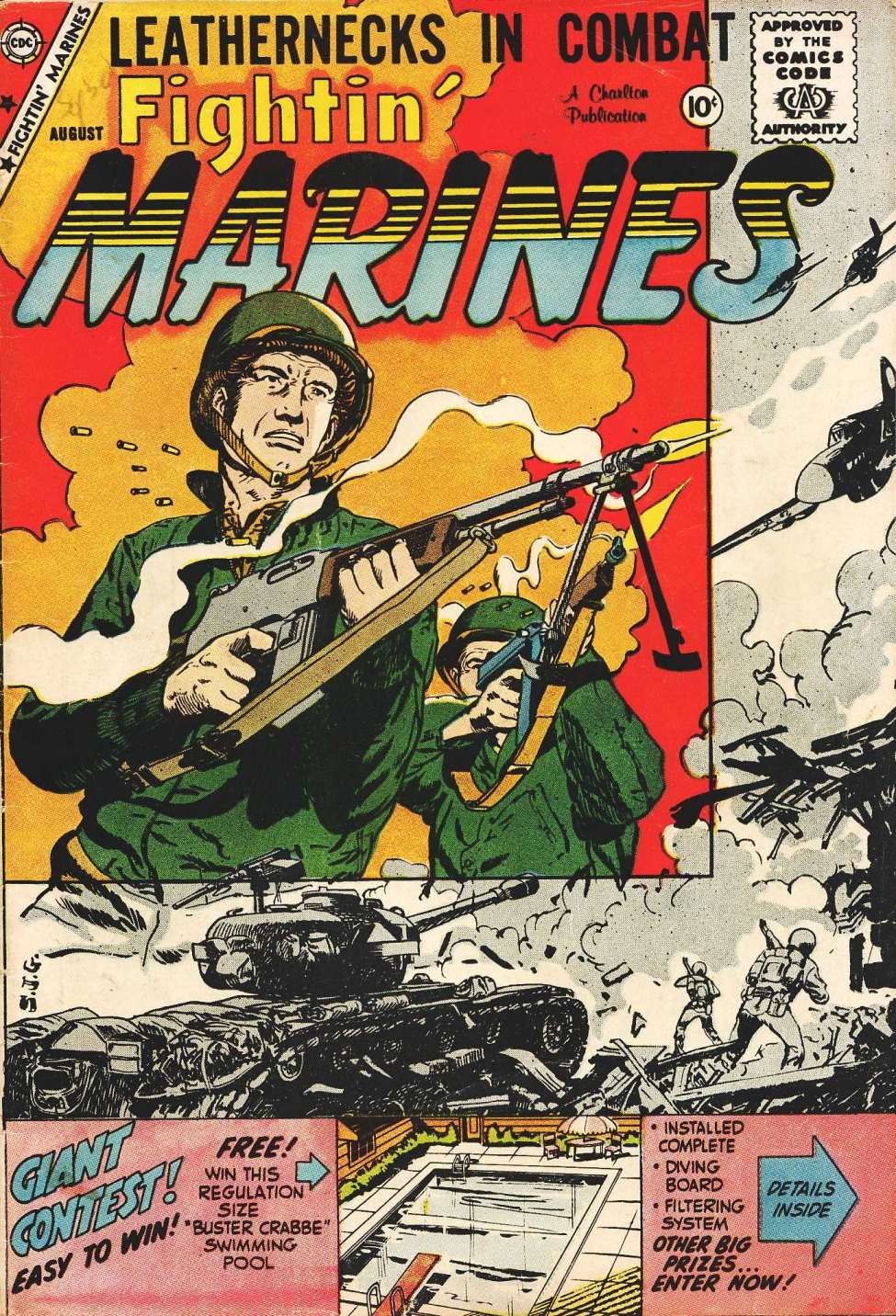 Comic Book Cover For Fightin' Marines 31 - Version 1