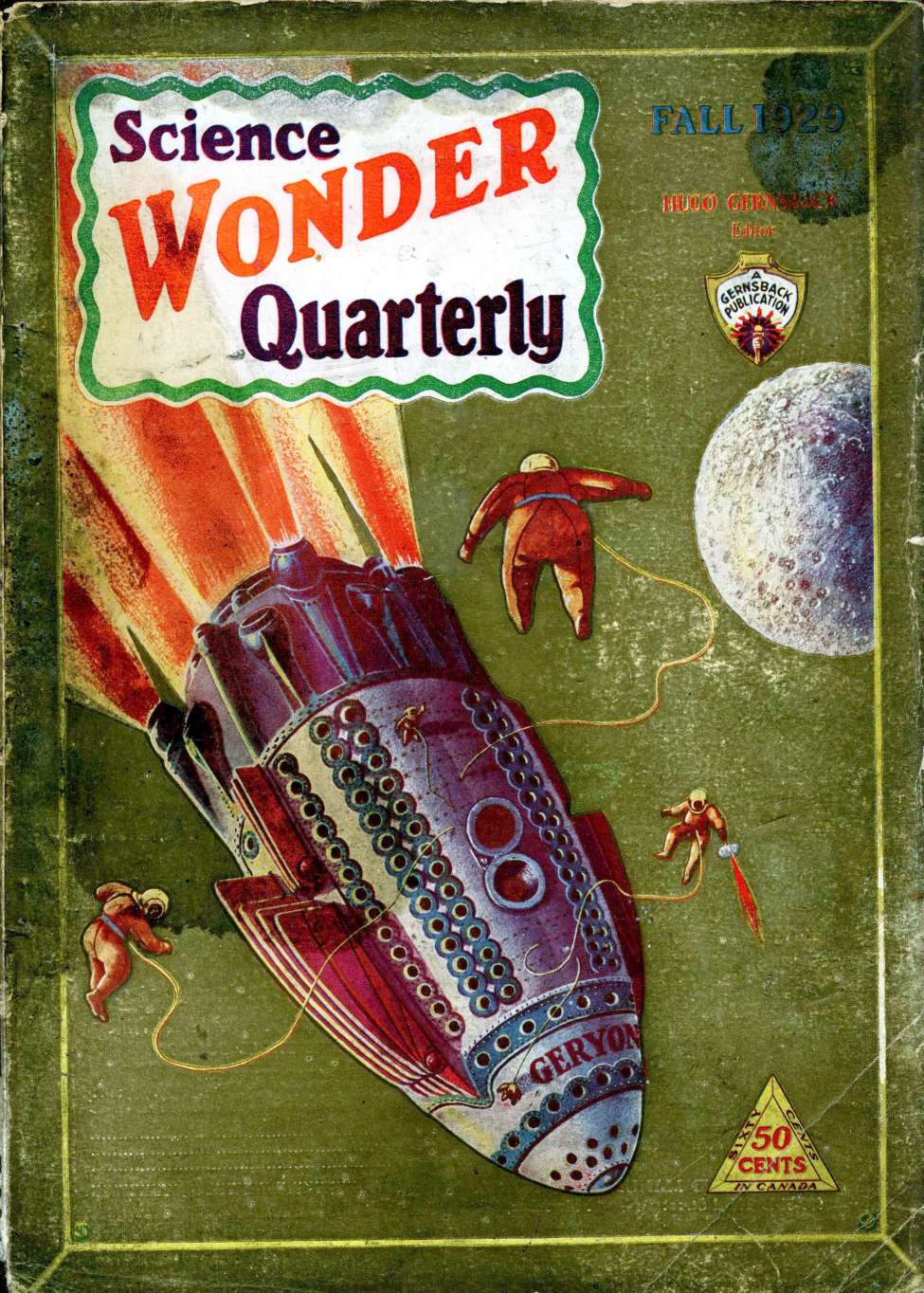 Book Cover For Science Wonder Quarterly 1 - The Shot into Infinity- O. W. Gail