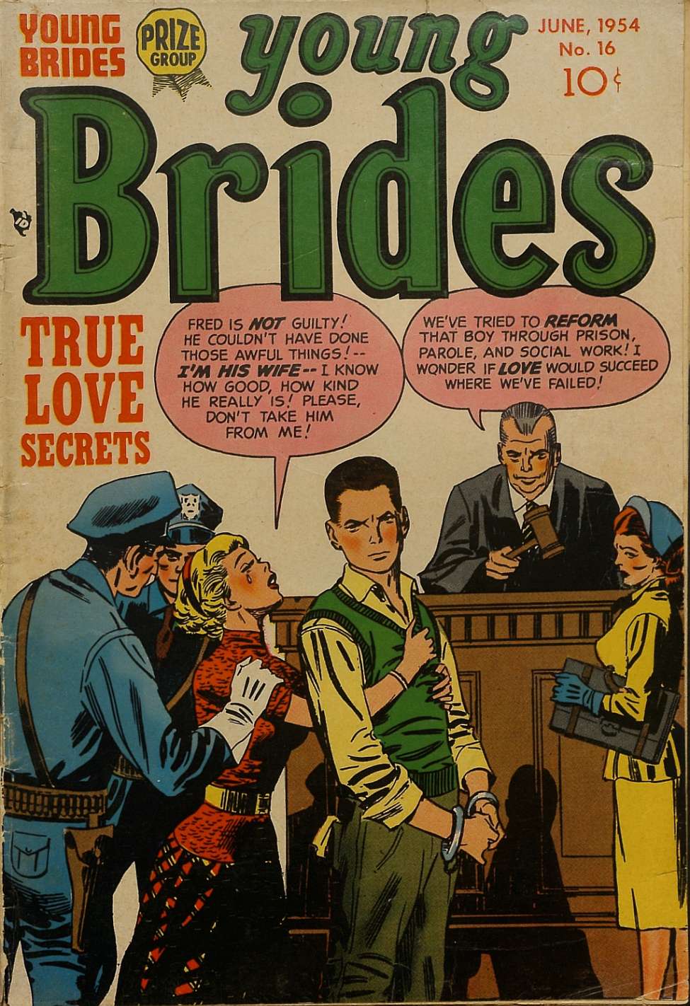 Comic Book Cover For Young Brides 16