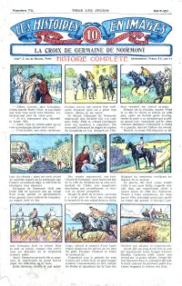 Large Thumbnail For Les Histoires en Images 72 - La Croix de Germaine de Noirmont
