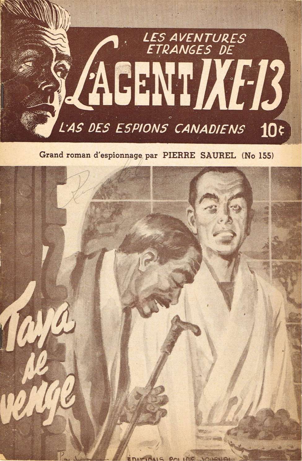 Comic Book Cover For L'Agent IXE-13 v2 155 - Taya se venge