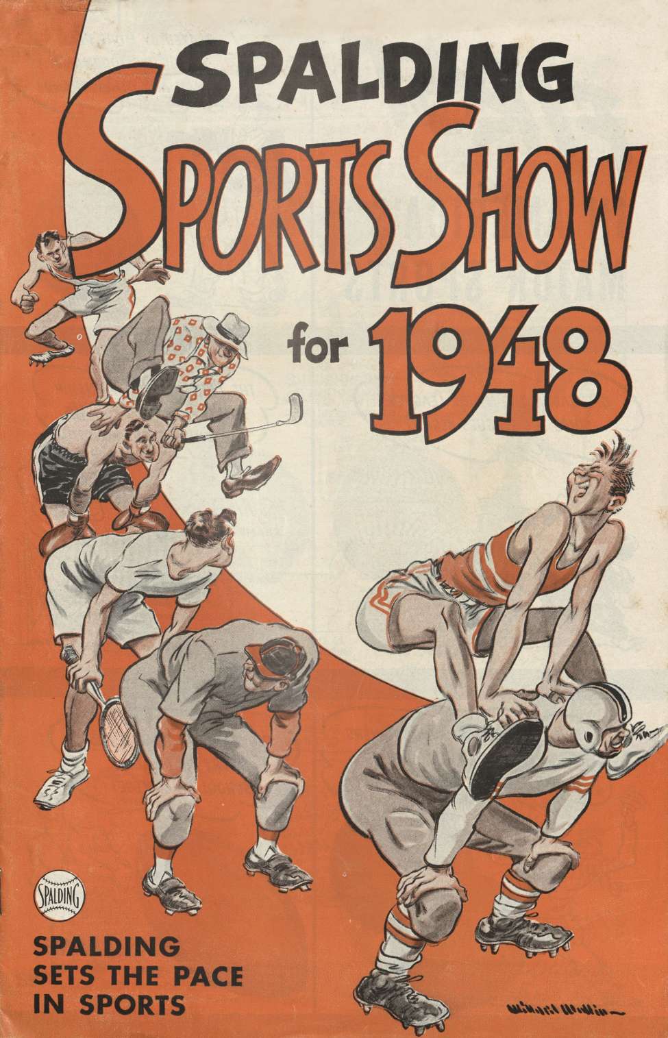 Book Cover For Spalding Sports Show For 1948
